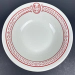 Jackson Vitrified China Lion Motif Kosher Hotel Restaurantware Bowl Red 30S 40S. Fixed Price $24.95.