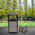 Commercial Waste Container Outdoor Trash Can Garbage Enclosure Build-in Ashtray. Fixed Price $166.49.