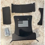 Heavy Duty Steel Wall Mount Tool Hanger American Flag Garage Organizer Black. Fixed Price $24.95.