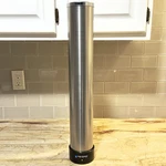 San Jamar C3400P Stainless Steel Cup Dispenser, 12-24 Oz, Wall Mount Pull-type. Fixed Price $38.43.