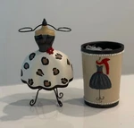 Saturday Knight Fashion Passion Toothbrush Holder & Tumbler Bath Set (open Box). Fixed Price $45.99.