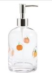 World Market Pumpkin Charm Inlay Glass Liquid Soap Dispenser - Silver New. Fixed Price $24.99.