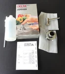 Delta Faucet RP1000 Liquid Soap Dispenser Pump Assembly Open Box Polished Brass. Fixed Price $54.99.