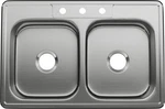 Proflo PFSR332283A Bealeton 33" Drop Double Basin Stainless - Steel. Fixed Price $170.78.