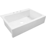 Sinkology SK450-34FC Josephine Apron Farmhouse In. 3-HOLE 1-BOWL Kitchen. Fixed Price $149.99.