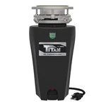 Titan 1/2 Hp Economy Kitchen Garbage Disposal With Cord, Stopper, Splash Guard. Fixed Price $84.99.