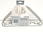 Wire Corner Suction Basket Matte Satin Nickel Finish - Made By Design New. Fixed Price $12.99.