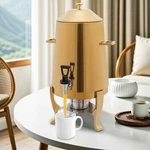 Beverage Dispenser For Coffee Tea Hot Water With Stand & Fuel Holder Gold New Us. Fixed Price $109.02.
