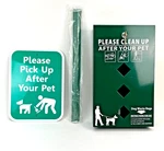 Zero Waste Mini Dog Station Green Metal Bag Dispenser W/ Sign & Steel Post. Fixed Price $48.00.