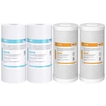 1-4 Pack Micron 10X4.5" Big Blue Sediment Carbon Block Water Filter Cartridges. Fixed Price $61.99.