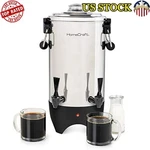 45-CUP Stainless Steel Hot Beverage Dispenser Fast Brew Keep Warm Double Spigot. Fixed Price $126.23.