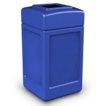 Blue 42 Gallon Square Waste Container - Durable And Stylish Trash Solution. Fixed Price $206.99.