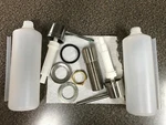 Lasco 09-1003 Satin Nickel Liquid Soap Pump Dispenser, With Extra Parts & Bottle. Fixed Price $22.22.