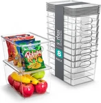 Sorbus Large Storage Clear Containers With Lids Toy Bins And Organizers - 8 Pk. Fixed Price $51.99.
