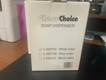 Clear Choice Soap Dispenser #230155 White. Fixed Price $15.99.