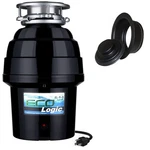 Eco Logic EL-9-DS-BK Deluxe Designer Series Food Waste Disposer With Black .... Fixed Price $212.09.