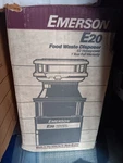 Emerson E20 1/2 Hp Continuous Feed Food Waste Disposer Garbage Disposal Unit. Fixed Price $125.50.