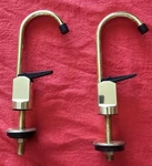 Brasstech 105B/04 Satin Water Dispenser Faucet Pair Black Trim Newport. Fixed Price $49.99.