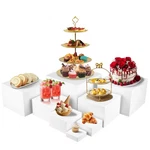 8 Pcs Buffet Risers, Large Food For Table, Dessert Displa.... Fixed Price $58.57.
