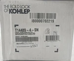 Kohler K-T14489-4-SN Thermo Valve Trim Only W/ Dual Lever Handles & Volume Contr. Fixed Price $309.85.