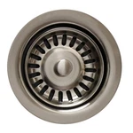 Whitehaus WH200 Nickel 3-1/2" Basket Strainer. Fixed Price $126.00.