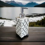 Small Soap Dispenser For Bathroom & Kitchen, Modern Farmhouse Striped (2 Packs). Fixed Price $15.99.