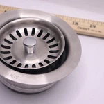 Sinkology Heavy Duty Disposal Flange Drain W/ Stopper Stainless Steel 3.5. Fixed Price $13.61.