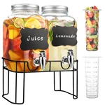 1 Gallon Glass Drink Dispenser Lemonade Beverage Stand Spigot Party Bb. Fixed Price $53.29.