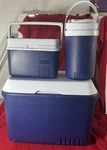 Rubbermaid Usa Purple Cooler Set Of 34 Qt 1820 6 Pack 2905 Water Jug 1591. Fixed Price $50.00.