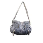 Makowsky Blue Leather Hobo Shoulder Bag Slouchy Soft Boho Purse. Fixed Price $43.00.