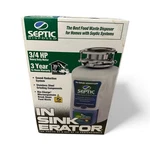 Insinkerator Septic Bio-charge 3/4 Hp Household Garbage Disposer 72973 Nos. Fixed Price $217.80.