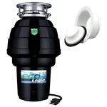 Eco Logic 1.25 Hp Continuous Feed Garbage Disposal With White Stopper And Flange. Fixed Price $189.99.