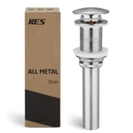 Kes Bathroom Sink Drain Without Overflow Vessel Big Popup Cap, Brushed Nickel. Fixed Price $31.74.