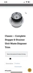 Mountain Plumb Nickel Stopper/strainer #MT200EV/PN For Disposals,c-pics. Fixed Price $79.00.