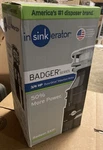 Insinkerator Garbage Disposal, Badger 5XP, 3/4 Hp Continuous Feed. Fixed Price $124.99.