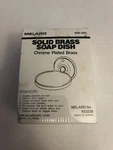 Vintage Melard Solid Brass Soap Dish Polished Chrome Finish Wall Mount New. Fixed Price $21.99.