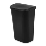 Sterilite 11.3 Gal Lift Top Lid Wastebasket Kitchen Trash Can, Black (18 Pack). Fixed Price $184.79.