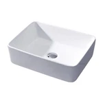 New Ceramic Above Counter Basin 19 Bathroom Sink 1003916175 Luxier White OS27. Fixed Price $53.09.