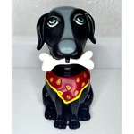 Allen Designs Studio Collection Black Dog Bone 7.5IN Soap Dispenser Rare Retired. Fixed Price $69.98.