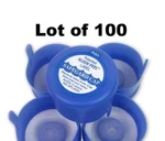 Lot 100, 3 & Gallon Water Bottle Snap Cap Anti Splash 55MM Peel Off Tops. Fixed Price $58.99.