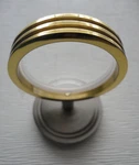 New Ginger Metro Brass Soap Or Lotion Dispenser / Satin Nickel & Polished. Fixed Price $64.99.
