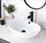 Oval Bathroom Ceramic Vessel Sink Art Basin White Luxier. Fixed Price $79.96.