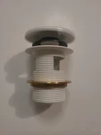 Westbrass Round Tip-toe Bathtub Drain Plug Coarse Thread For Integrated Overflow. Fixed Price $31.95.