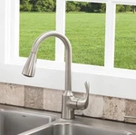 Moen Lodi 181630SRS Spot Resist Stainless Pull Down Faucet + Soap Dispenser. Fixed Price $99.00.