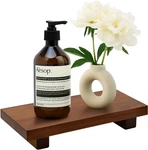 Small Bathroom Counter Organizer Tray Wooden Pstal Stand For Display. Fixed Price $12.97.