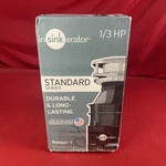 Insinkerator Badger Garbage Disposal 1/3 Hp - New Box!. Fixed Price $69.99.