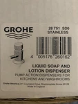 Grohe Soap Lotion Dispenser Stainless Steel 28 751 SD0 Kitchen Bath Discontinued. Fixed Price $119.99.