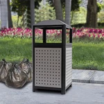 Commercial Waste Container Outdoor Trash Can Garbage Enclosure Build-in Ashtray. Fixed Price $154.66.