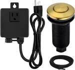 Garbage Disposal Sinktop Air Switch Kit With Long Button,brass Made Cover,champa. Fixed Price $48.99.