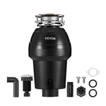 Vevor Garbage Disposal 1.25 Hp Continuous Food Waste Disposer 3360RPM Ez Connect. Fixed Price $106.74.